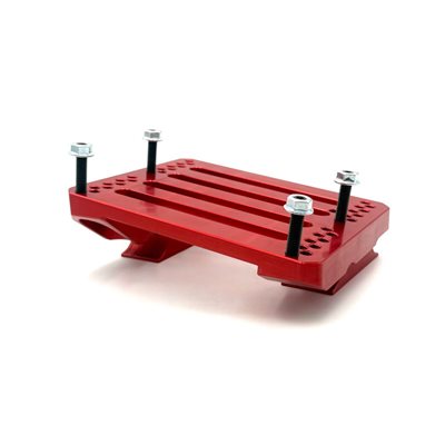 Odenthal 4 Cycle Engine Mount Red One Piece, Low Profile 8 Degree, Light Weight