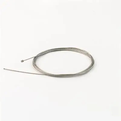 A Silver, 80 Inch Long, 1.2mm Inner Throttle Cable with a Barrel End.