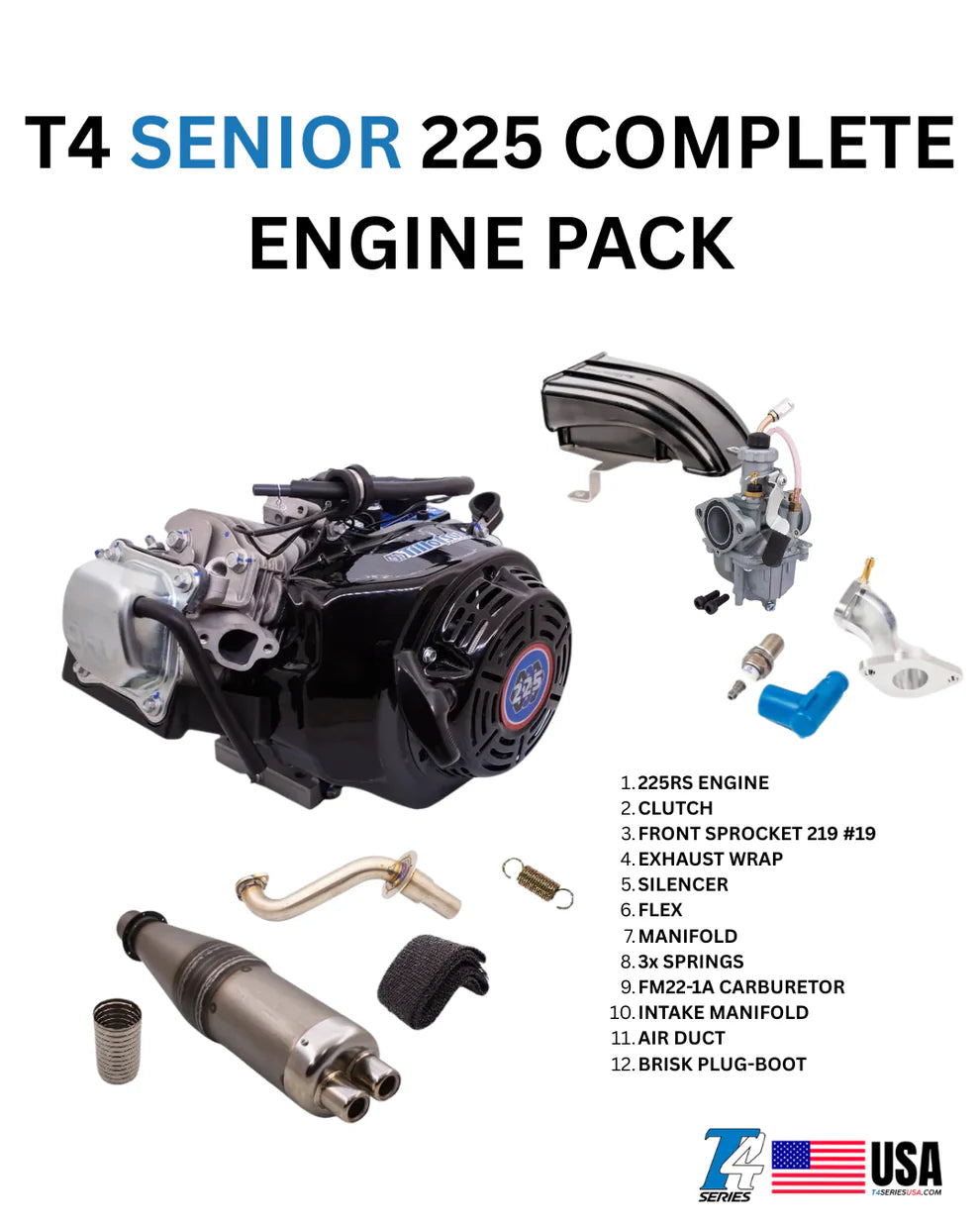 225RS-02 Complete Senior Engine Package Europe