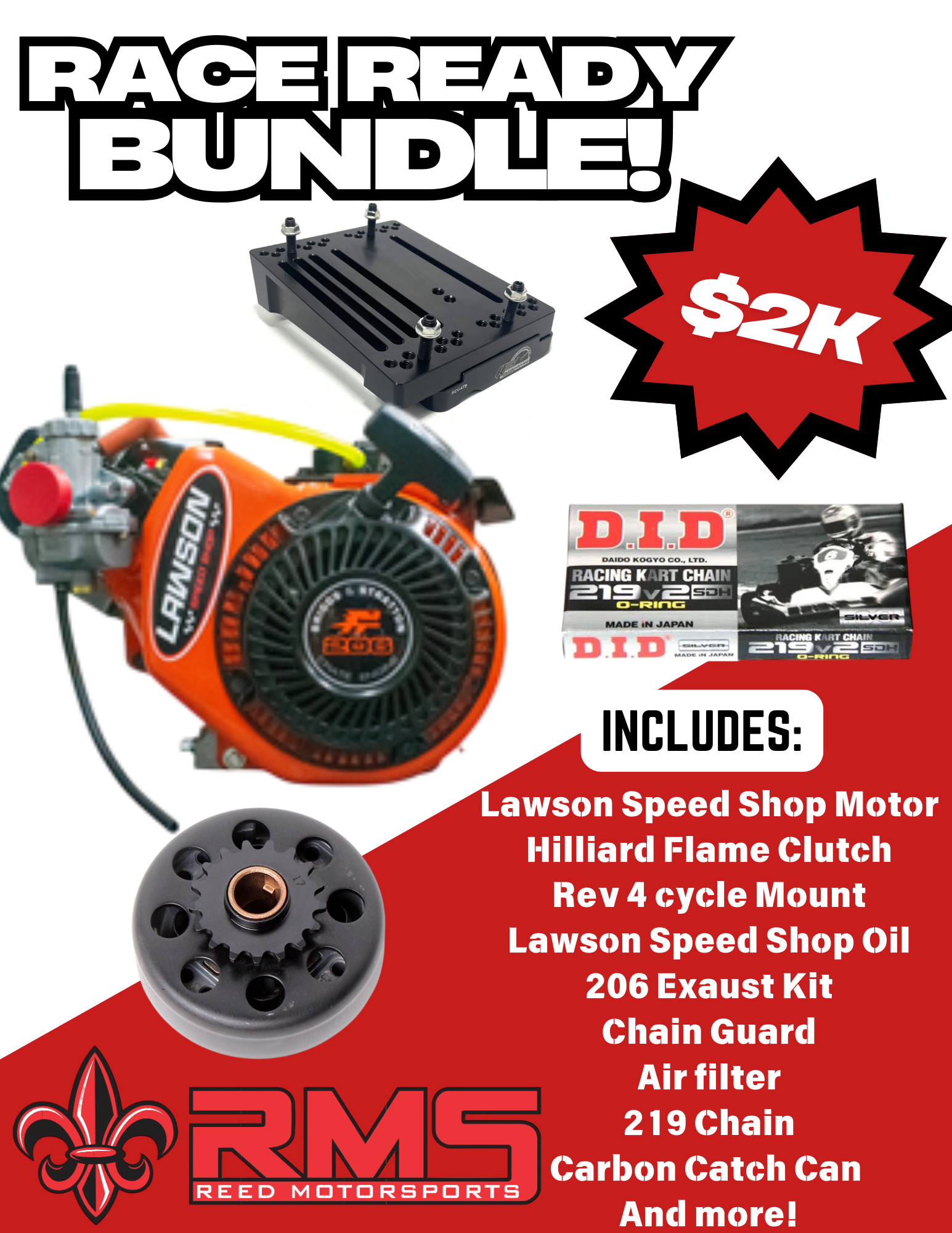 Rhead Racing Reed Motor Sports Race Ready Bundle – ReedMotorSports