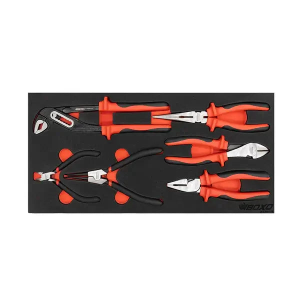 Pliers Set Insert of the BOXO KartBox Hand Carry Tool Box Karting Metric Tool Set.