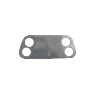 A Silver Metal CRG 35-40 Steering Column Plate for Karting.