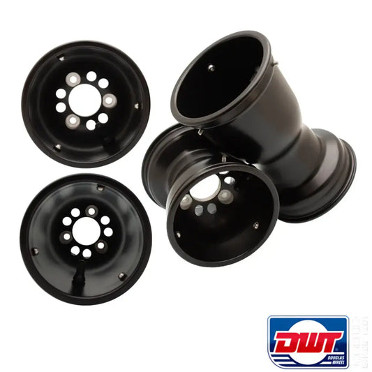 A Set of Four DWT Tillotson T4 Magnesium Karting Wheels.