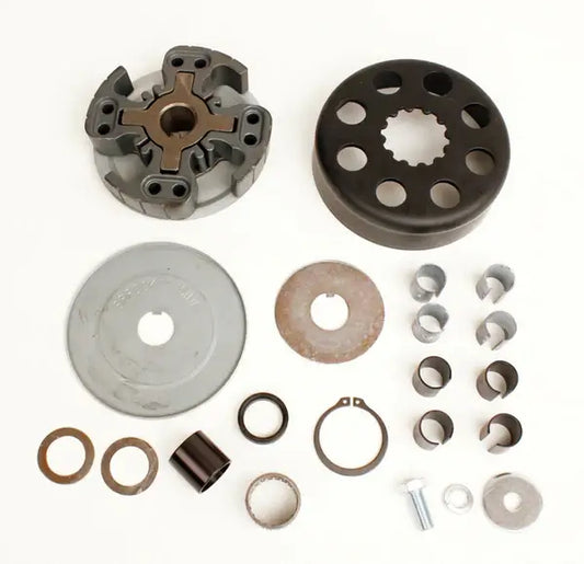 Hilliard LO206 Inferno Flame Clutch Kit Disassembled.