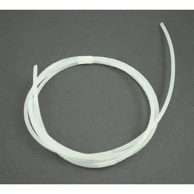 A White, Coiled Run of Nylon Brake and Throttle Cable Housing for Karting.