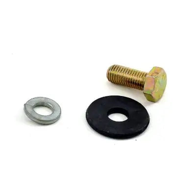 3/4" Clutch Bolt Kit with a Bronze Colored Bolt, a Large, Black Washer and a Silver Lock Washer.