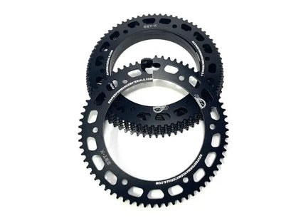 A Stack of Black Rev #219 Karting Rear Twist Sprockets.